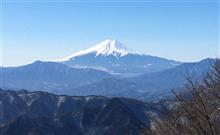 富士山を観に三頭山に登ってみた