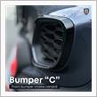 大人気です！Bumper&quot;C&quot;：MINI JCW Front bumper intake canard for F55/F56/F57 