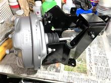 MINI1000 ヒーターユニット⑧ビス交換、サイドウインド研磨、ブレーキサーボ塗装組立て〈196〉