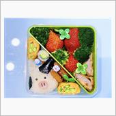 本日の娘のお弁当は、子牛くん ...