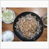 もやし焼きうどんだけ・・・