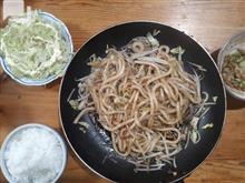 もやし焼きうどんだけ・・・