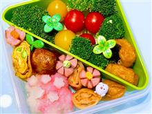 本日の娘のお弁当は、さくら🌸弁当を作りました