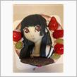 ひな祭り兼パパのお誕生日ケーキ^ ^