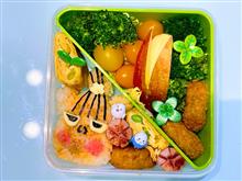本日の娘のお弁当は、ムーミン・リトルミイのキャラ弁を作りました