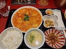 渡辺通りでエビのチリソースランチ　麺や 菜 SAI