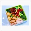 本日の娘のお弁当は、こぶたちゃんのおにぎり🍙弁当を作りました