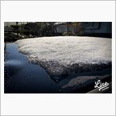 前日の雪が残る水曜日の朝
