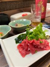 嵐雨あがりの花キン　居酒屋にて