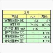 ２０２４年３月ランニング＆筋 ...