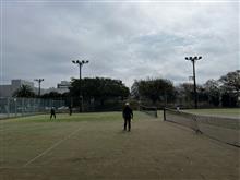 今日は曇り　テニス