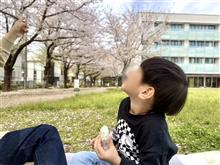 ４月１１日孫２号学校終りにお花見〰️♪