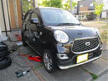 孫娘車のタイヤ交換
