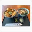 地元のそば屋でランチ