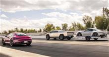 Rematch! Tesla Cybertruck vs. Porsche 911 Drag Race!