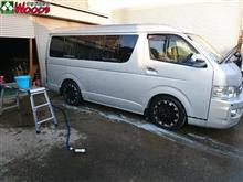 昼間暑いけど、夕方は涼しくて洗車ちょうどいい！