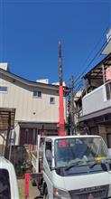 太陽光発電　取り外して、N360運ぶ！