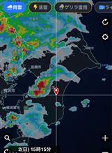 😱やばそうな雨雲がところどころに😅