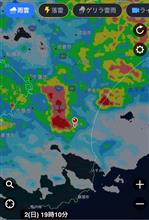 キッツイ雨雲がかすっていきました😭