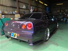 Ｒ３４スカイライン ４ドアＧＴ－Ｒ仕様御入庫！