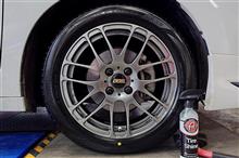 7本クロススポークデザインが美しい軽量鍛造ホイール“BBS RE-L2”に“REGNO GR-XⅡ”を組み合わせて、精悍な見た目も気持ちいい走りも心地よい快適性も満足のゆく仕上がりに!!