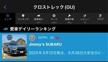 クロスト君は納車から11ヶ月目に突入中😁291日目の今日は、デイリーランキング🥈をいただました😄 