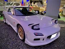ピノとRX-7が車検