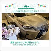 愛車と出会って1年！