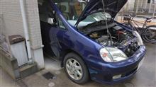 洗車とオイル補充