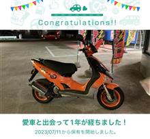 愛車と出会って1年！
