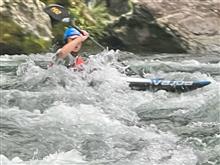スラセンと御岳交流センター下で練習 スラセンと御岳交流センター下で練習