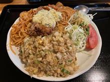 千雅 唐揚げチャーハンプレートの晩御飯