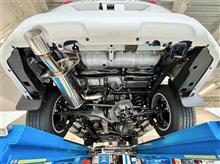 φ101.6スラッシュカット大口径テールが車体のボリューム感に負けてません。低音サウンドやパワフルなトルク感も魅力の“フジツボ オーソライズ A-S”を装着しました!!