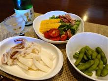 よく冷えた純米酒で涼をとる