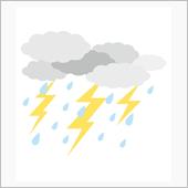 昨晩は大雷雨でした！
