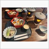 灘菊酒造のレストランでランチ