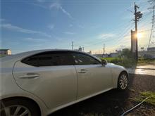 県境越えでまた洗車