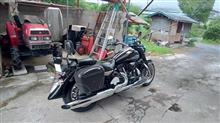 台風一過の　バイク乗り
