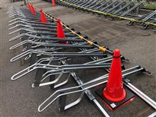 駐輪場の工事が終わったよ