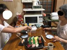 実家にて久々スシローパーティー