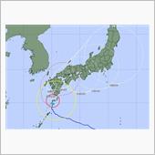 台風１０号は日本列島縦断