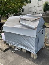 自転車小屋の修理