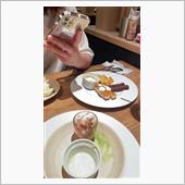 一安心、娘と二人で食事。
