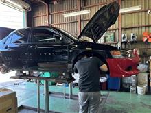 ランエボ９ 車高調取付チュー！
