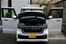 NBOXカスタム1ヶ月振りの洗車(*&#39;▽&#39;)
