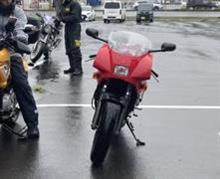 雨の中のツーリング