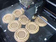 3Dプリント 木質色で印刷したよ