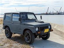 ジムニー（JA11）全塗装、タカラ塗料（電動ガンスプレー）