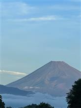 霊峰、未だ冠雪観察できず
