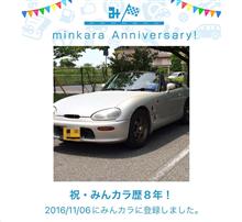 祝・みんカラ歴8年！